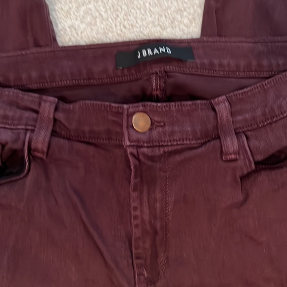 J Brand, burgundy color, super soft jean. - Picture 2 of 6